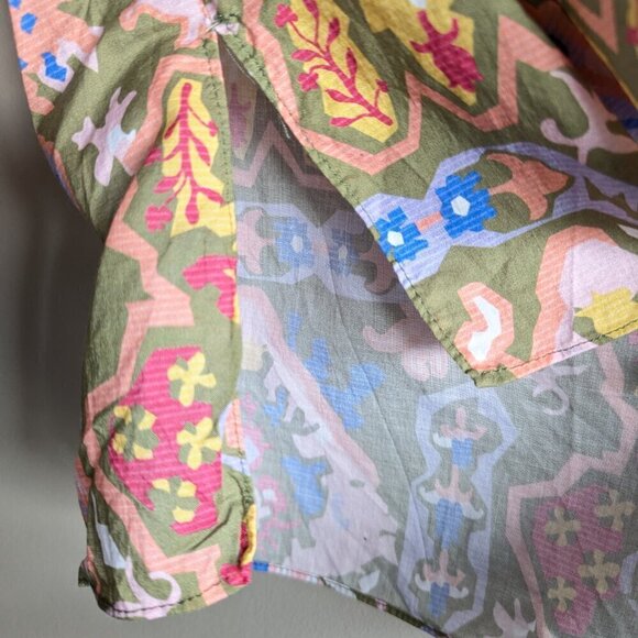 Zara Colorful embroidered collar blouse - Picture 7 of 7